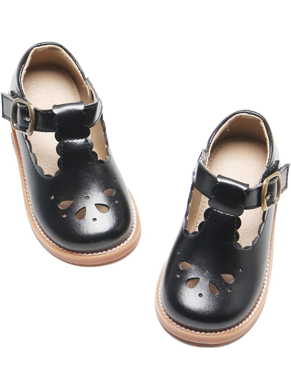 Felix & Flora Toddler Little Girl Black Mary Jane’s Dress Shoes- Ballet Flats
